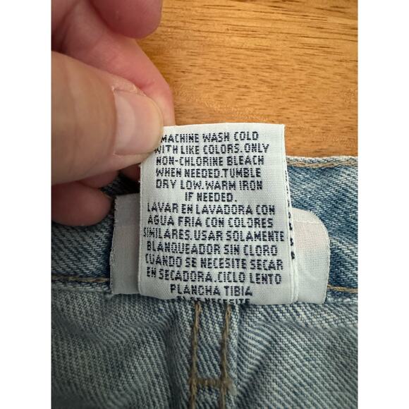 Vintage Y2K Bill Blass Cropped Jeans Purple Ribbon Trim Womens Size 12 Retro - Picture 10 of 11